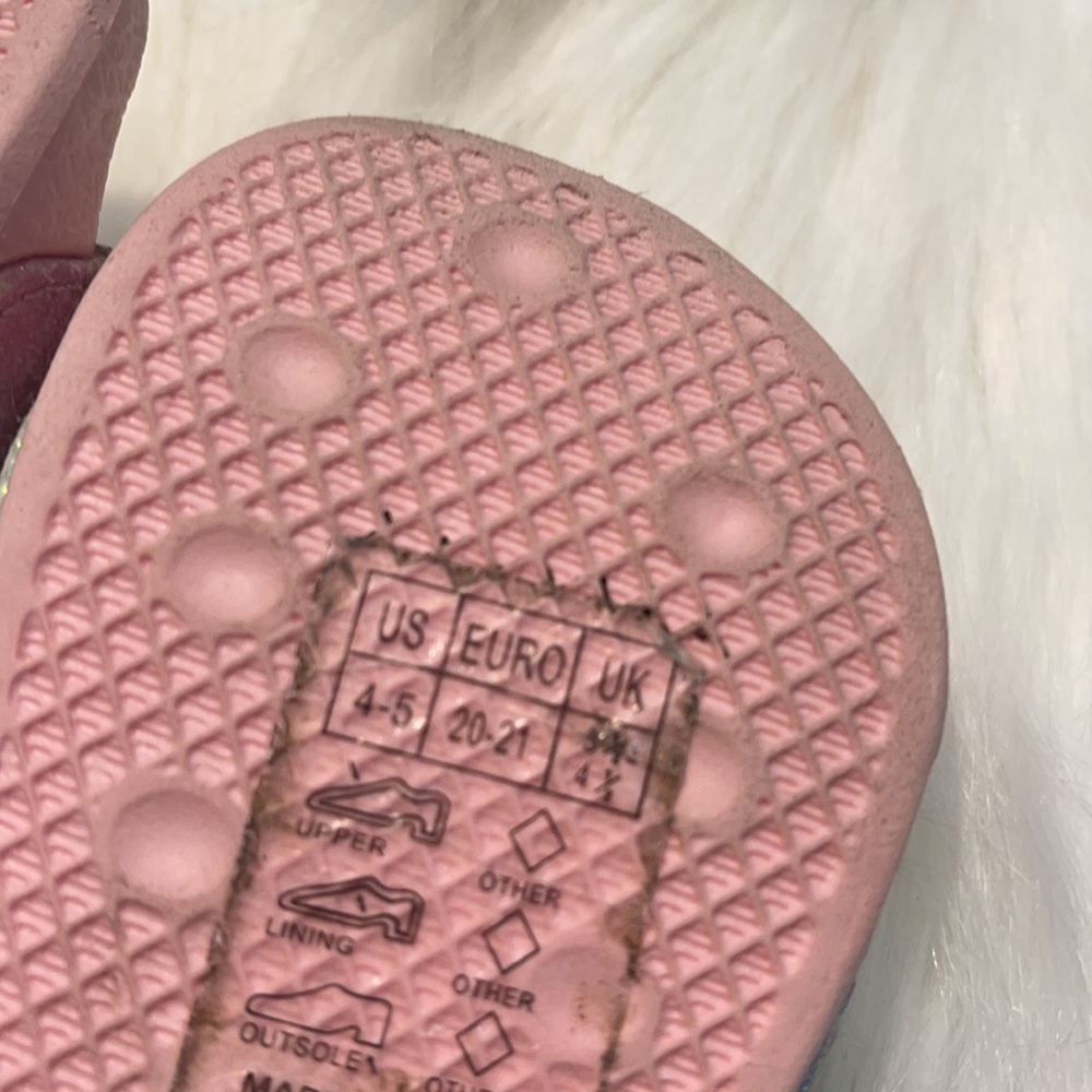 🌺capelli New York pink unicorn toddler slides 5 - Picture 6 of 6